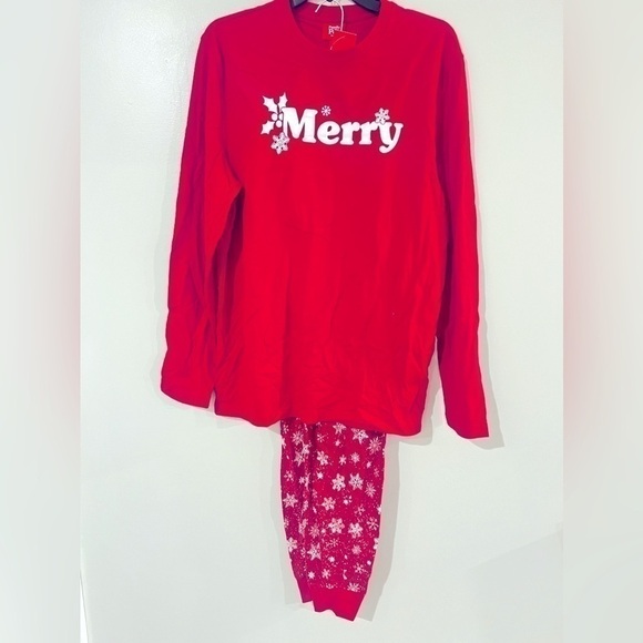 Family Pajamas Matching Kids Merry Snowflake Mix It holiday S (6/7) - Picture 7 of 9